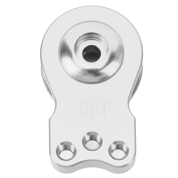 NFTIGB 25T Aluminum Alloy Servo Saver Replacement Lightweight Universal Servo Arm for 1/10 RC Car Silver White (1.5 in / 3.8 cm)