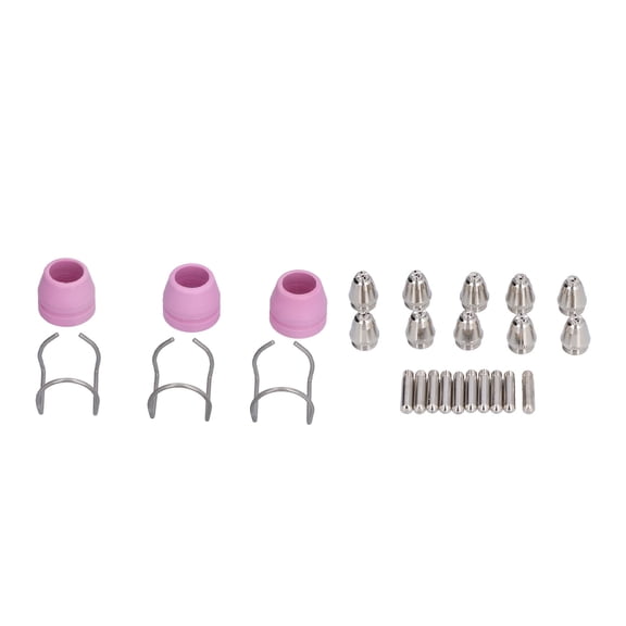 NFTIGB 26-Piece Plasma Cutting Torch Consumables Kit Replacement Set, Includes Electrode Contact Tips and Ceramics Nozzles, Compatible with AG60 SG55 Plasma Cutters, Premium Welding Accessories