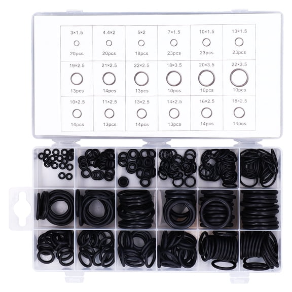NFTIGB 279Pcs Plumbing O Ring Seals Kit Rubber Wear Resistant O Rings Assortment Set for Cars