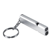NFTIGB 2PCS Stainless Steel Dog Training Whistle with Key Ring for Parrots Cats and Dogs, Random Color Portable Pet Obedience Sound Pitch Tool 4.3 inches / 11 cm