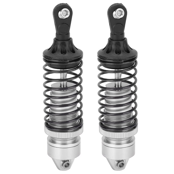 NFTIGB 2Pcs 3.9 inches / 100mm RC Metal Shock Absorber Damper for TRAXXAS SLASH 2WD RC Car Upgrade Parts Silver