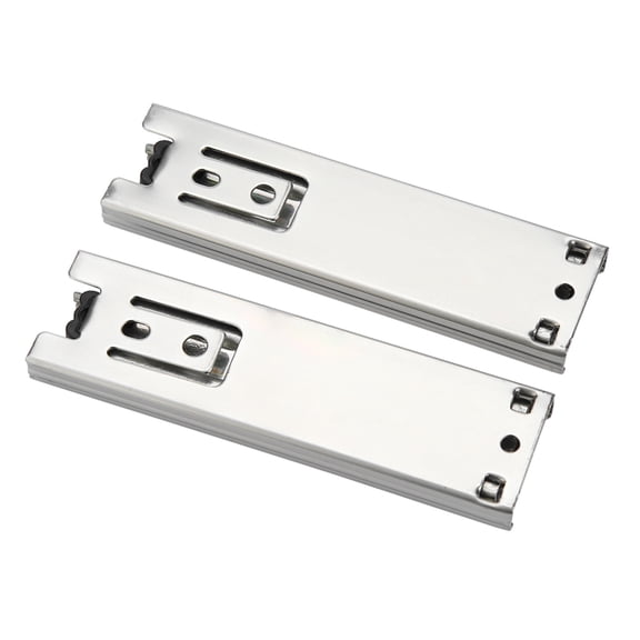NFTIGB 2Pcs 5 in / 12.7 cm Mini Short Drawer Slides Furniture Guide Rail Full Extension Cabinet Hardware with Zinc Plated Cold-Rolled Steel for Kitchen Cupboards Wardrobe and Desk Drawers