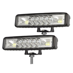 NFTIGB 2Pcs 6 Inch (15.2 cm) LED Pods Light Bar 60W Work Driving Fog Lamp Waterproof Flood Spot Combo Beam for Trucks Off Road ATV UTV Trailer