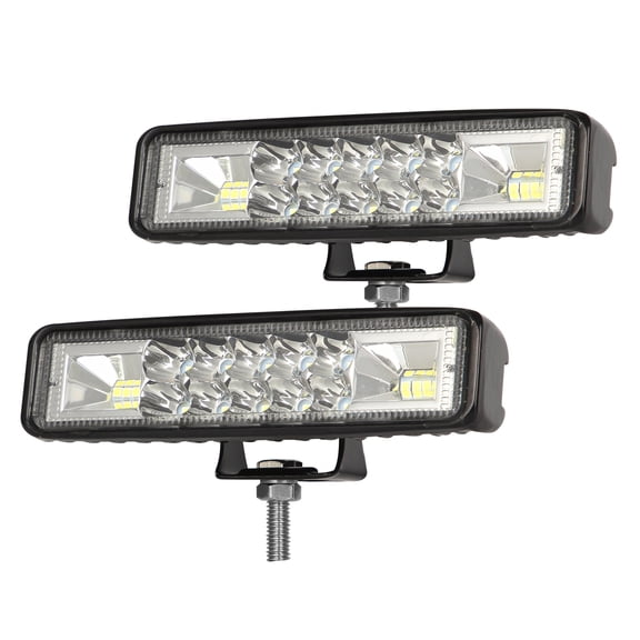 NFTIGB 2Pcs 6 Inch (15.2 cm) LED Pods Light Bar 60W Work Driving Fog Lamp Waterproof Flood Spot Combo Beam for Trucks Off Road ATV UTV Trailer