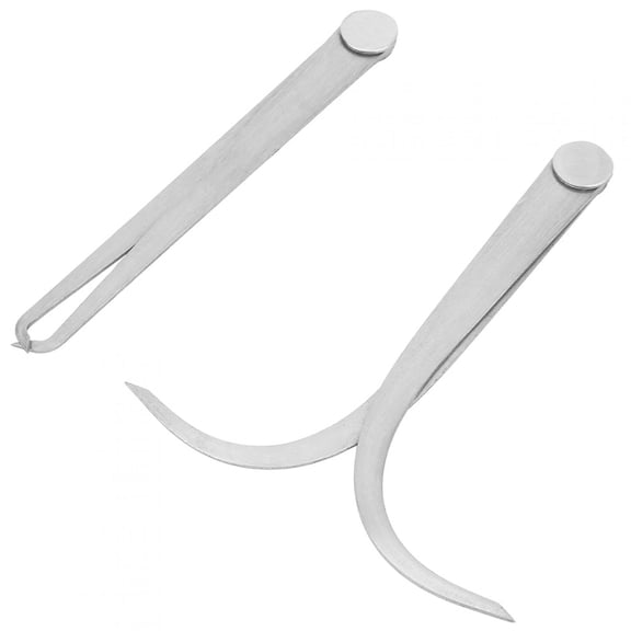 NFTIGB 2Pcs 6 inches / 150mm Machinist Stainless Steel Joint Outside Inside Calipers Measuring Tool Set for Woodworking DIY Concrete and Masonry Projects Accurate Dimensioning[cite: 1]