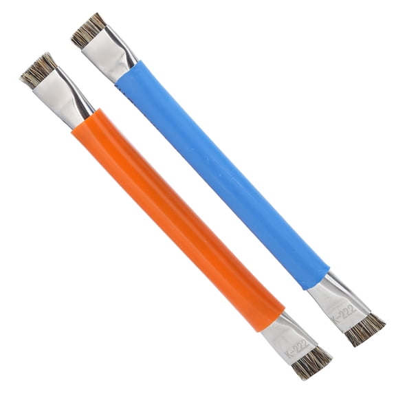 NFTIGB 2Pcs Double Head Anti-Static Electronics Cleaning Brush Safe Hard Tools for Phone & Computer Motherboard Repair, 5.7 inches / 14.5 cm