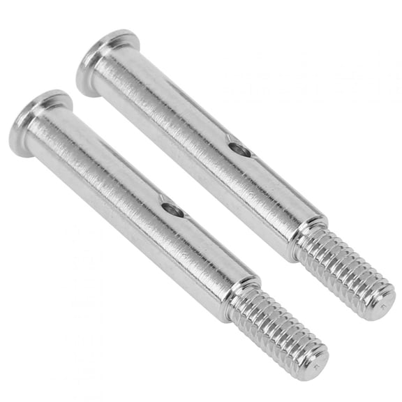 NFTIGB 2Pcs Durable Metal Front Axle for TRXXAS SLASH 2WD RC Car Upgrade Accessory Model 3637S Silver Finish Heavy Duty Replacement Parts (1.38 inches / 35 mm)[cite: 1]