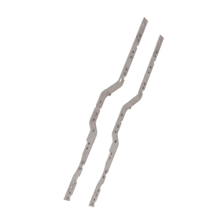 NFTIGB 2Pcs L0035 RC Car Chassis Frame Girders Stainless Steel Chassis Frame Rails RC Car Upgrade Parts, 13.1 inches / 33.2 cm