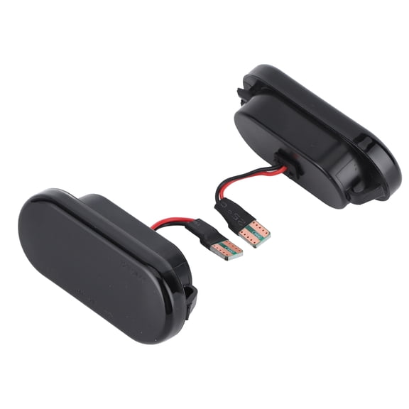 NFTIGB 2Pcs LED Side Marker Lights Fender Turn Indicator Lamp Car Modification Smoked Amber 3000K