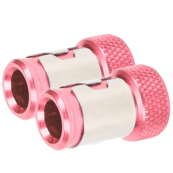 NFTIGB 2Pcs Magnetic Ring Universal Metric 1/4 Inch / 6.35 mm Hex Shank Screwdriver Bits Accessories Red Tool Organizer Alloy Steel Magnetizer for Hardware Tools