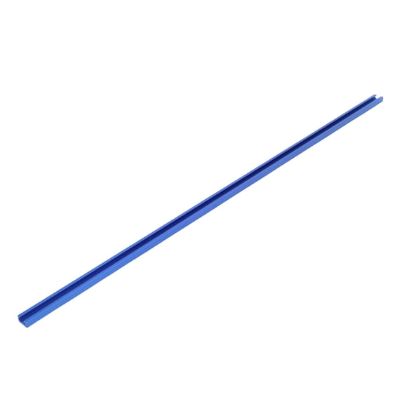NFTIGB 2Pcs T Track Aluminum Alloy Double Cut Section Universal T-Slot Slider with Screws Predrilled Mounting Hole for Table Saw Router Woodworking Tool T19 800mm (31.5 inches) Blue