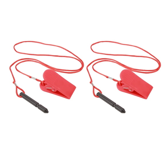 NFTIGB 2Pcs Universal Treadmill Safety Key Emergency Stop Switch Replacement Cylinder Safety Clip for Household Commercial Running Machines (10 inches / 25.4 cm)