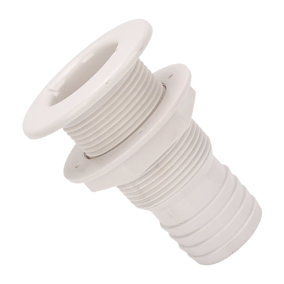 NFTIGB 2in Through Hull Fitting Straight Drain Hose Polypropylene Inner Beam Mount for Yachts Campers RVs Trucks