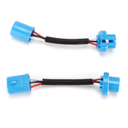 NFTIGB 2pcs 9007 Male to Female Socket Wiring Harness Universal Wire Extension Cord Heavy Duty Headlight Conversion Connector for Cars 12V-24V (7.87 inches / 20.0 cm Length)