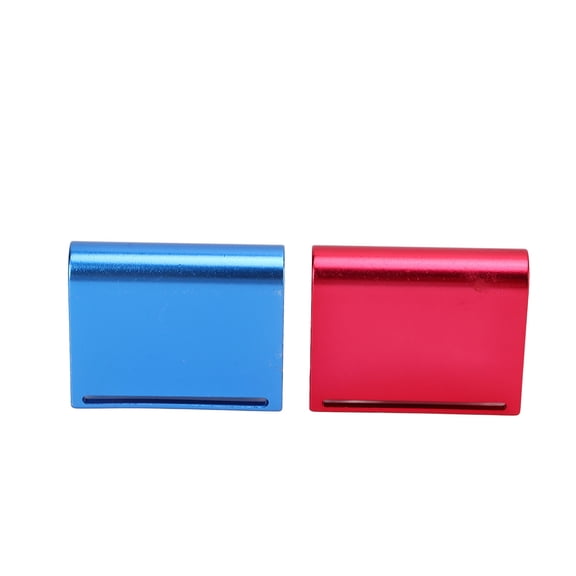 NFTIGB 2pcs Aluminum Alloy Leather Edge Slicker Burnisher Blue Red Handcraft DIY Tool for Belt Saddle