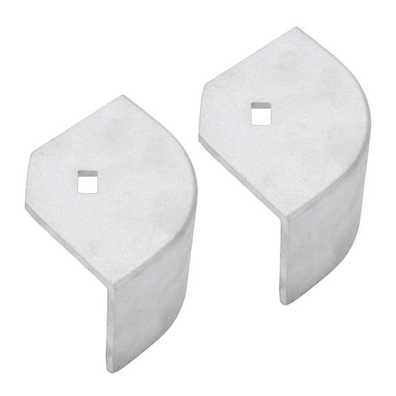 NFTIGB 2pcs Aluminum Pontoon Boat Deck Corner Caps for 90 Degree Rounded Corners, Premium Marine Dock Bumper Protectors, Height 2.5-2.6 inches (6.35-6.67 cm), Diagonal 4.06-4.18 inches (10.3-10.6 cm)