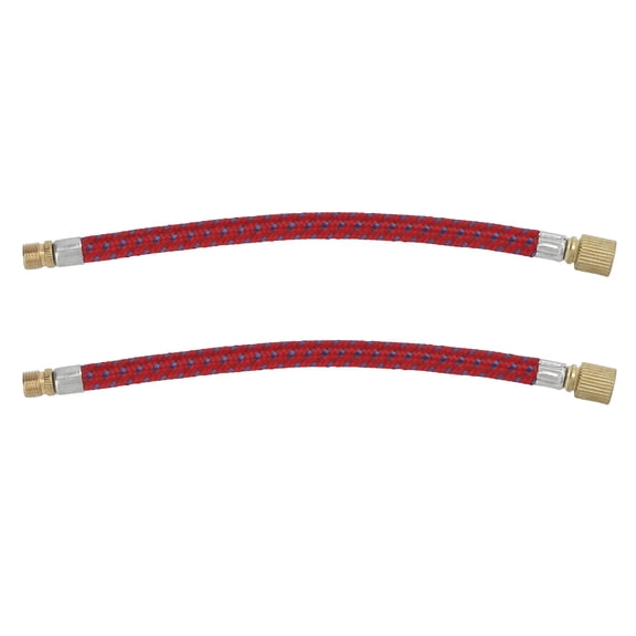 NFTIGB 2pcs Bike Pump Extension Hose 6.5in Inflator Tube Double Valve Design Nylon Copper Materials for Schrader Valves Bicycle Pumps