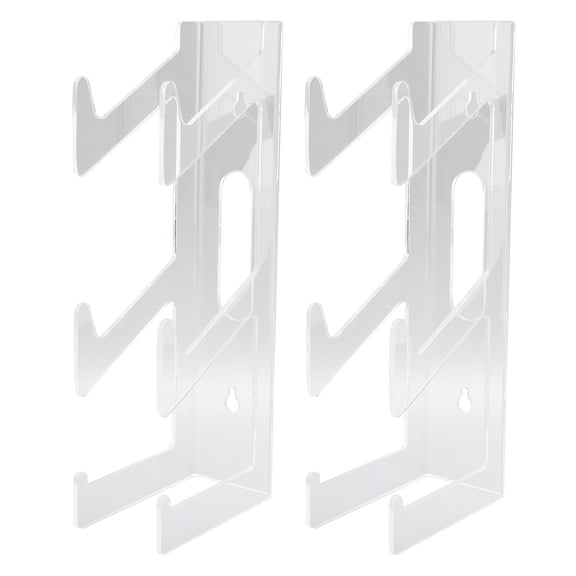 NFTIGB 2pcs Clear Acrylic Controller Holder Wall Mounted Stand for PS5 PS4 Xbox Switch Gaming Accessories 10.2 inches / 26 cm