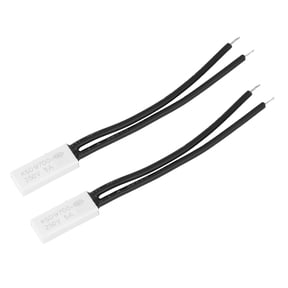NFTIGB 2pcs KSD9700 Normally Closed Temperature Control Switch Thermal Protector Plastic Probe 75℃, NC Thermostat Switch 250V 5A for Appliances (3.94 inches / 10 cm)
