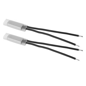 NFTIGB 2pcs KSD9700 Normally Closed Temperature Control Switch Thermostat Thermal Protector 45℃ / 113℉ 250V 5A High Accuracy Temperature Switch Replacement Part Home Improvement Device Silver