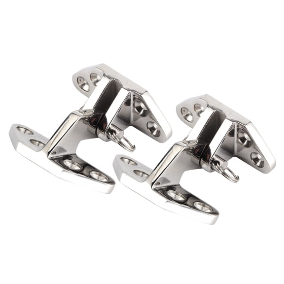 NFTIGB 2pcs Marine Hatch Hinge 316 Stainless Steel Heavy Duty Boat Hardware Mirror Polishing Removable Pin Replacement for Cabin Doors Deck Lid Cover (3.15 x 3.15 x 2.36 inches / 8 x 8 x 6 cm)