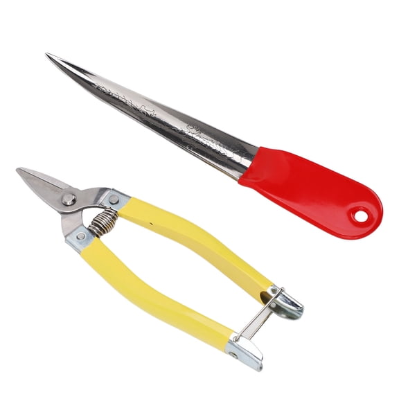 NFTIGB 2pcs Professional Rattan Weaving Tool Kit Wicker Repair Scissor and Pry Tool Set for Broken Chair Basketry Woven Furniture Repair and Intricate Fiber Projects (5x1x15cm / 1.97x0.39x5.9in)