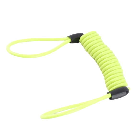 NFTIGB 3.5 MM Motorcycle Bike ATV Scooter Disc Lock Security Reminder Cable Tool Lemon Yellow 47.2 inches / 120 cm Reliable Weather-Resistant Lightweight
