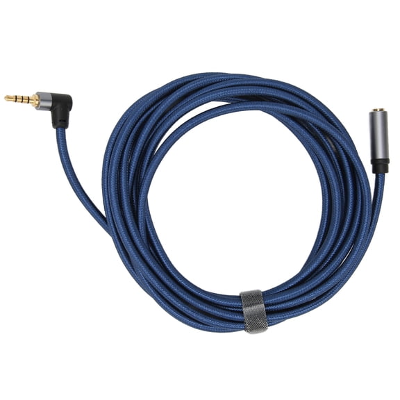 NFTIGB 3.5mm Female to Male Audio Cable 4 Pole 90 Degree Right Angle Extension Cord 9.8ft / 3m