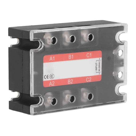NFTIGB 3 Phase SSR Regulator Solid State Relay Industrial Systems 25A AC to AC 480V, 4.33 x 3.15 x 1.97 in / 11 x 8 x 5 cm