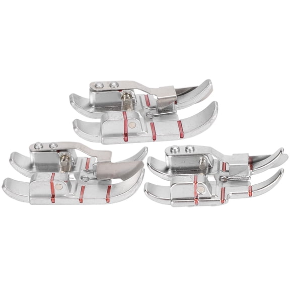 NFTIGB 3-Piece 1/4 Inch Quilting Presser Foot Set for PFAFF & Multifunctional Household Sewing Machines, Premium Edge Guide Patchwork Accessories for Precision Stitching, Durable Steel Crafting Tools