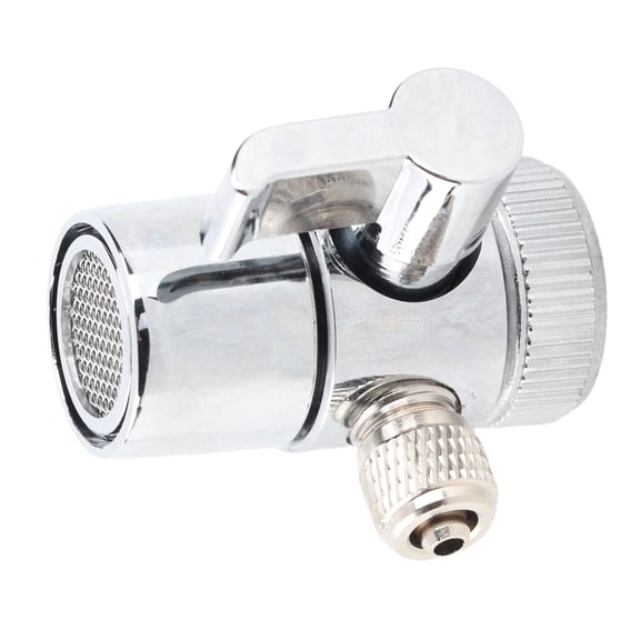 NFTIGB 3-Piece G1/4 Sink Faucet Diverter Valve Metal Water Tap Adapter with M22 Inner Wire High Temperature Proof Universal Splash Switch for Kitchen Bathroom Replacement Parts