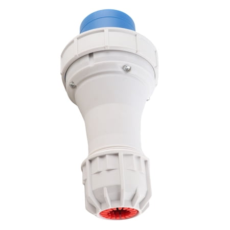 NFTIGB 3 Pin Industrial Plug IP67 Waterproof Electrical Power Connector PP Shell 220-250V 63A, 9.45 inches / 24 cm