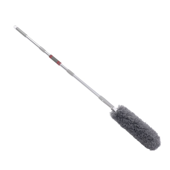 NFTIGB 3 Section Aluminium Alloy Pole Extendable Duster Bendable Head Cobweb Microfibre Duster for Blinds Ceiling Cars, 64.96 inches / 165 cm Total Length, Home Cleaning Tool
