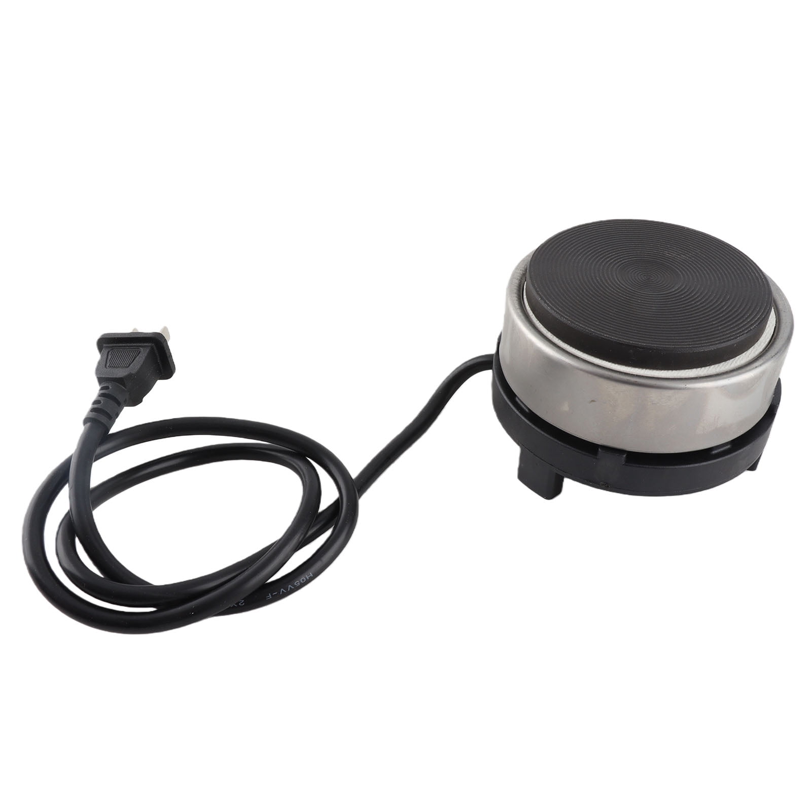 cigarette lighter hot plate NFTIGB 300W Mini Electric Stove Portable Cast Iron Coffee Heater Hot Plate,  Overheating Protection, Black (3.15 x 3.94 inches / 8 x 10 cm)