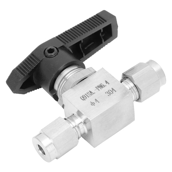 NFTIGB 304 Stainless Steel High Pressure Needle Ball Valve Flow Control for Water Gas Liquid, 2.36 inches / 6 cm, Durable Rust Resistant Replacement Part