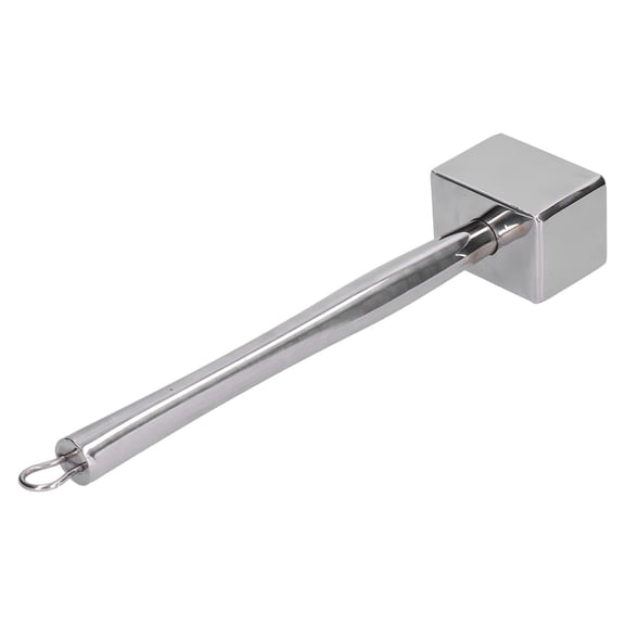 NFTIGB 304 Stainless Steel Meat Tenderizer Heavy Duty Steak Hammer Mallet with Non-Slip Grip for Kitchen (13.4 inches / 34 cm)