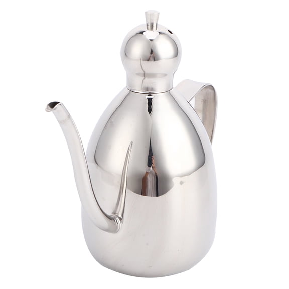NFTIGB 304 Stainless Steel Oil Dispenser, Leakproof Vinegar Cruet & Kitchen Storage Bottle, 8.45 oz / 0.25 L