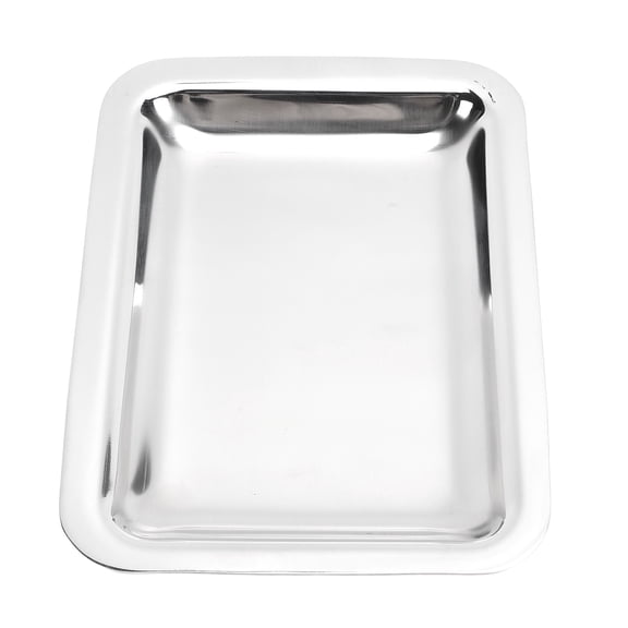 NFTIGB 304 Stainless Steel Serving Tray Thickened Rectangular Sushi Dessert Appetizer Plate Towel Tray Glossy Multifunctional