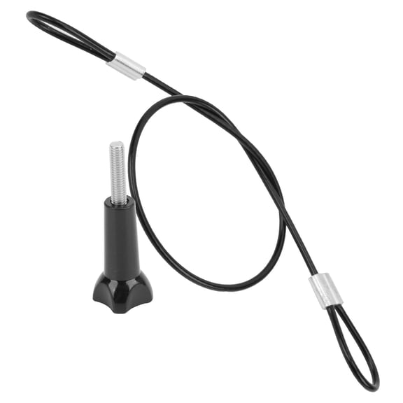 NFTIGB 30cm Stainless Steel Tether Lanyard Wrist Anti-Lost Belt Camera Strap with 1/4in Screw for GOPRO DJI OSMO Action Pocket Camera Accessories Black