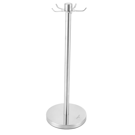 NFTIGB 360 Degree Rotating Stainless Steel Kitchen Utensil Holder Rack, 16.1 in / 41 cm Spatula Spoon Soup Ladle Organizer, Silver