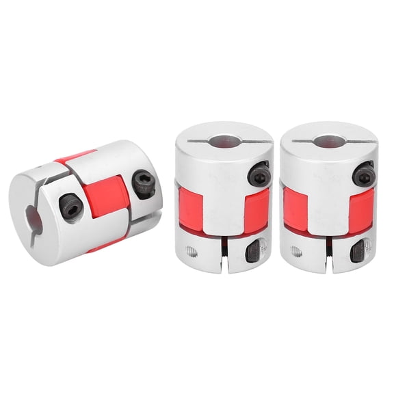 NFTIGB 3Pcs Flexible Coupler Aluminum Alloy Ball Screw Coupling Kit Motor Accessories GMC-25x30 Outer Diameter 25mm Length 30mm Inner Hole 8-10mm