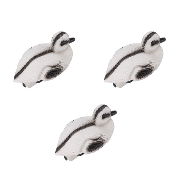 NFTIGB 3Pcs Floating Yellow Duckling Realistic Plastic Duck Fish Pond Ornament for Garden Swimming Pool Water Decoration C Style (4.7 inches / 12.0 cm)