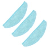 NFTIGB 3Pcs Mop Cloth Cleaning Pads Set Vacuum Cleaner Parts Cleaning Cloth for Cecotec Conga 8090 9090 Vacuum Cleaner Replacement Accessories, 55g / 1.9oz