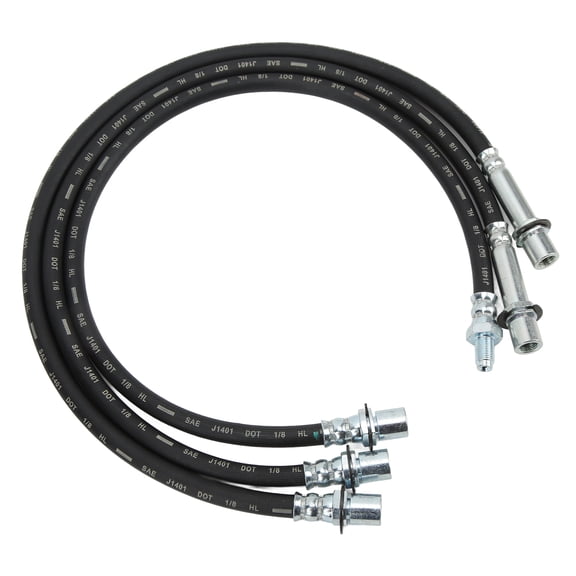 NFTIGB 3pcs Extended Brake Line Kit Rear Front Rubber Replacement for Hilux LN106R LN46 RN46 YN65R