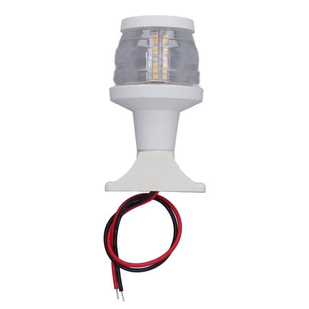 NFTIGB 4 Inch White LED Marine Navigation Anchor Light 360 Degree All Around IP65 Waterproof 250LM DC10-24V Boat Accessory (4.33 in / 11 cm)