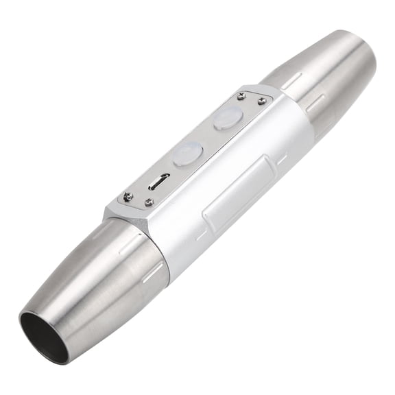 NFTIGB 4 Lights Professional Flashlight Jewelry Identification USB Rechargeable Bright Torch, Silver (5.9 inches / 15 cm)