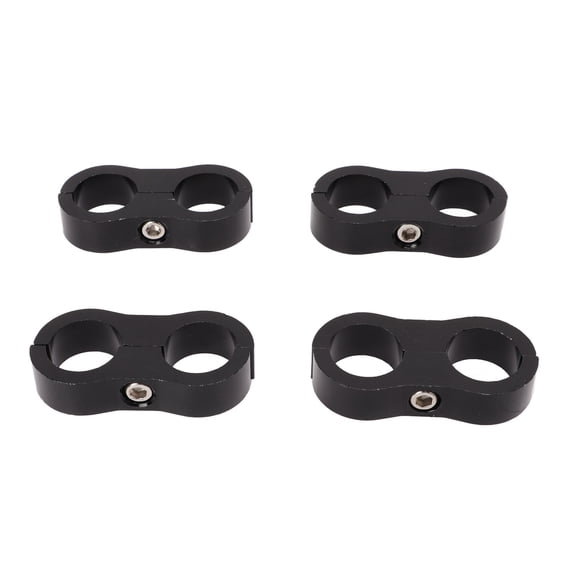 NFTIGB 4 Pcs 8AN Hose Separator Clamp Fuel Line Mounting Divider Fitting Adapter for 1/2 inch (12.7 mm) Fuel Oil Brake Water Gas Pipe