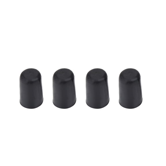 NFTIGB 4 Pieces Black Rubber Tip for Cello Endpin Non-Slip Cap Instrument Protector Replacement Parts Anti-Deformation Floor Protection Accessory, 0.98 x 0.59 inches / 2.5 x 1.5 cm