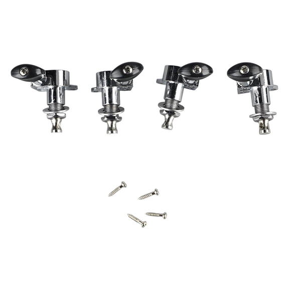 NFTIGB 4 Set Ukulele Tuning Peg Metal Accurate Tuning Classical Closed Ukulele Knob Replacement 2L2R with Mounting Screws