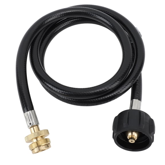 NFTIGB 4 ft Propane Adapter Hose 1 lb to 20 lb Propane Convert Hose with QCC1 Type Brass Connector for Gas Cylinder Grill Stoves (48 inches / 121.9 cm)